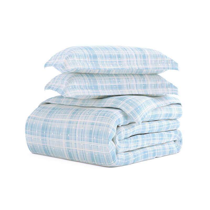 Becky Cameron Polka Dot 3-piece Patterned Duvet Cover Set