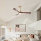 preview thumbnail 74 of 189, Sofucor 42"/48"/ 52"/60"Noiseless Walnut Wood Ceiling Fan with Remote Control, Integrated Light Optional