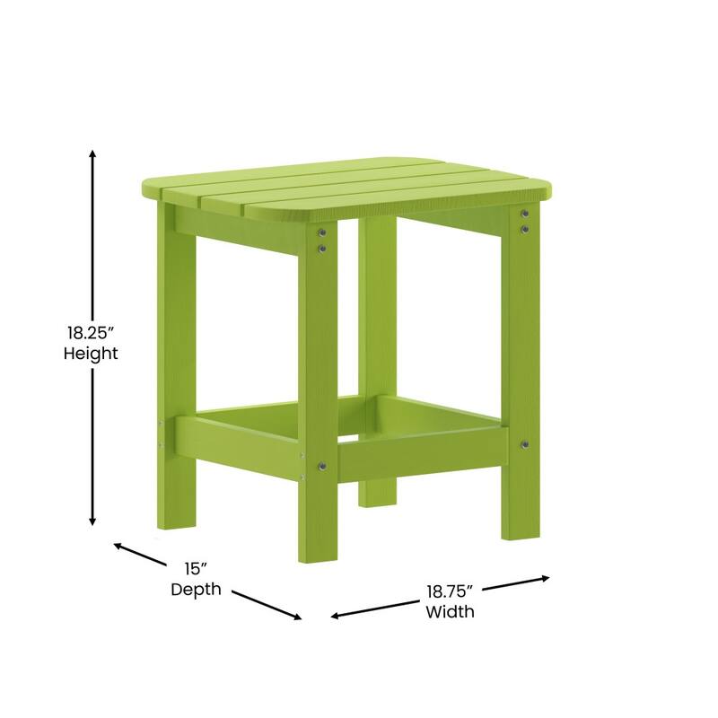 All-Weather Poly Resin Adirondack Side Table - Patio Table