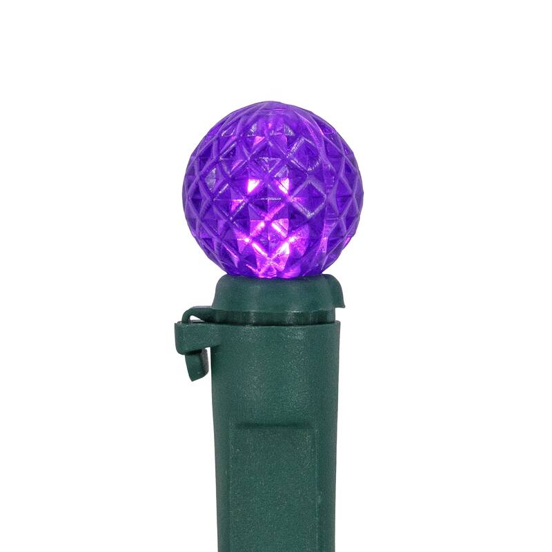 LED G12 Berry Mini Christmas Lights - Purple - 15.9' - Green Wire - 50ct