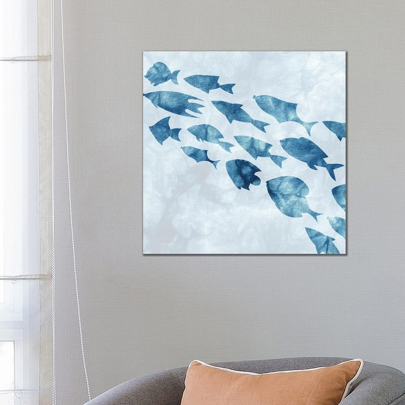 iCanvas "School of Fish II" by Kimberly Allen Canvas Print - 26x26x1.5