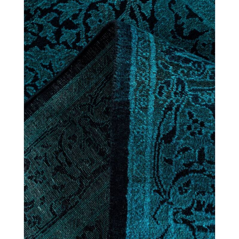 Contemporary Overdyed Wool Hand Knotted Runner - 2' 7" x 19' 9"