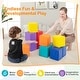 preview thumbnail 8 of 7, Gymax 12 PCS Foam Building Blocks 55'' x 55'' Colorful Climbing Foam