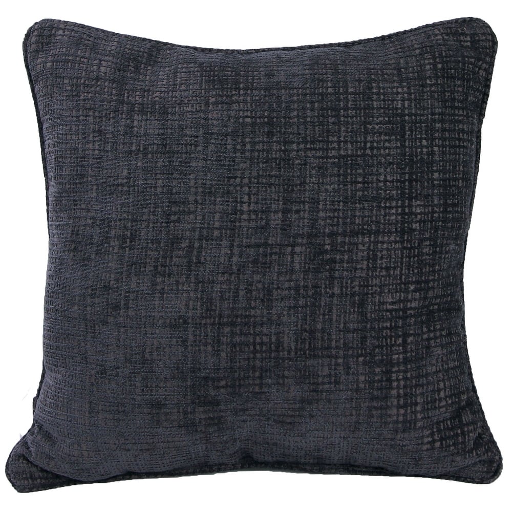 18" x 18" Hatched Solid Indoor Throw Pillow with Welt
