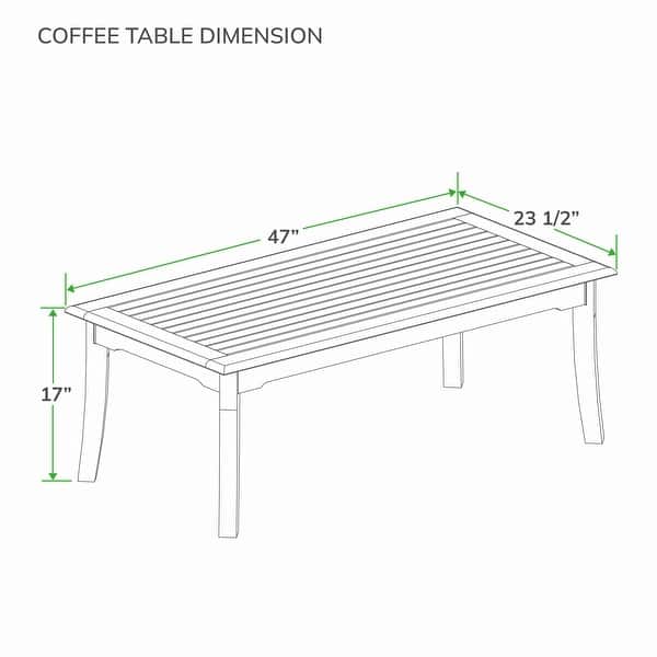dimension image slide 3 of 4, Cambridge Casual Chara 5-piece Teak Patio Conversation Set