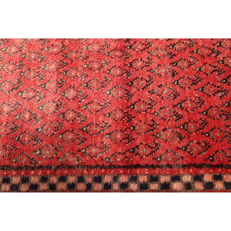 ECARPETGALLERY Hand-knotted Andelz Red Wool Rug - 3'6 x 9'5