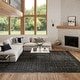preview thumbnail 16 of 113, Nourison Nordic Indoor only Geometric Area Rug 10' x 14' - Black/Taupe - Rectangle