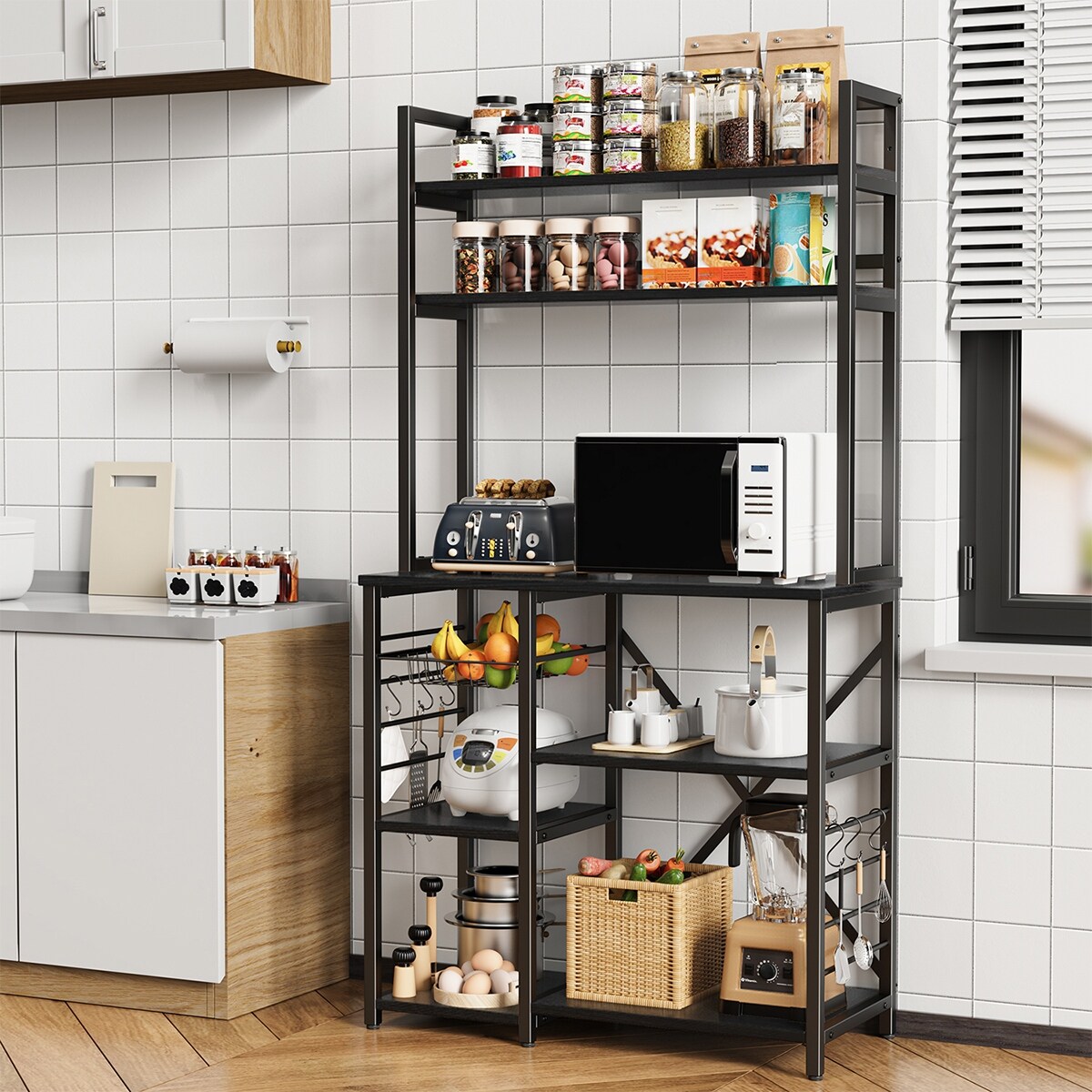 Kitchen side shelf rack hotsell
