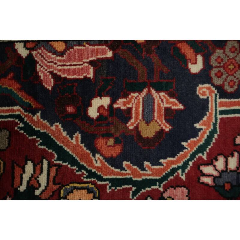 Hand Knotted Oriental 100% Wool Carpet Traditional Geometric Red Bakhtiari Area Rug - 12' 10'' X 9' 9''