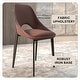 preview thumbnail 7 of 83, Amalfi Mid-Century Modern Upholstered Dining Chair - Open Back Side Chair with Metal Legs for Kitchen, Dining Room & Living Room