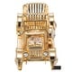 preview thumbnail 3 of 7, Matashi 24K Gold Plated Highly Polished Vintage Car Ornament with Genuine Matashi Crystal