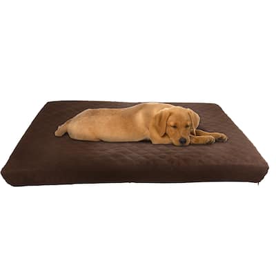 36x27 Two-Layer Memory Foam Waterproof Dog Bed for Large Dogs up to 75lbs