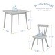 preview thumbnail 13 of 25, Children Wooden Table and Chair Set, Small Table with 2 Chairs for Kids, Gift for Children, Multi Function Kids Table