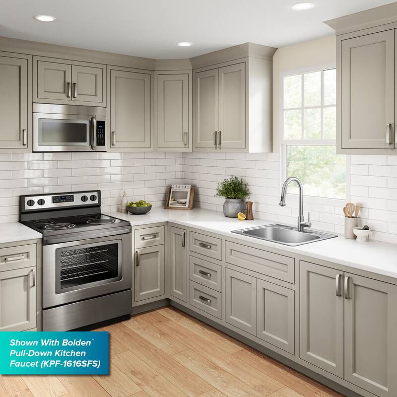 KRAUS Premier Drop In Top Mount 18 gauge Stainless Steel Kitchen Sink