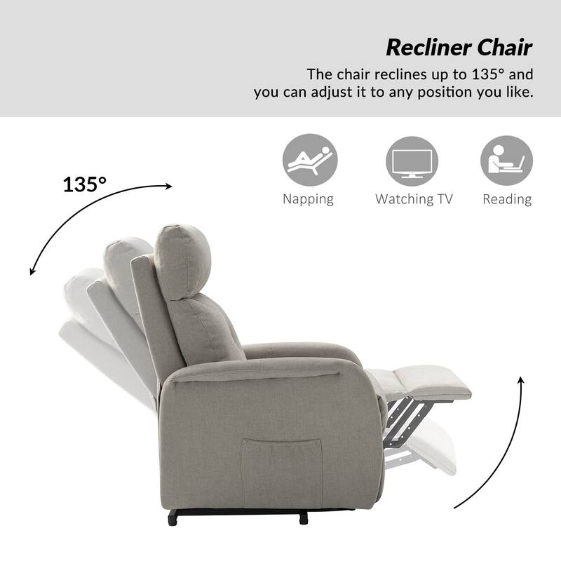 Elisa Power Remote Lift Assist Recliner Set Of 2 with Metal Base