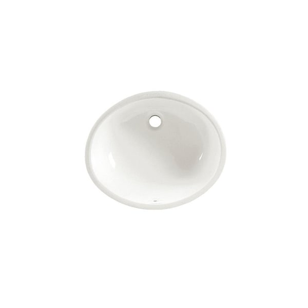 American Standard 0496.300 Ovalyn 17" Undermount Porcelain Bathroom Sink - White