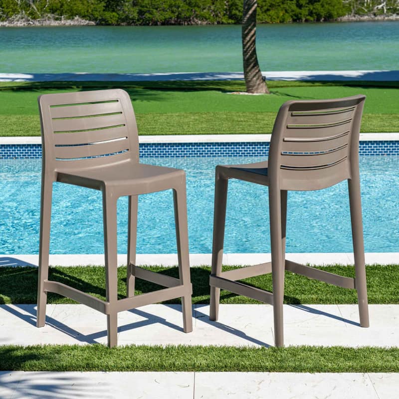Leva Set of 2 Counterstools - Cappucino