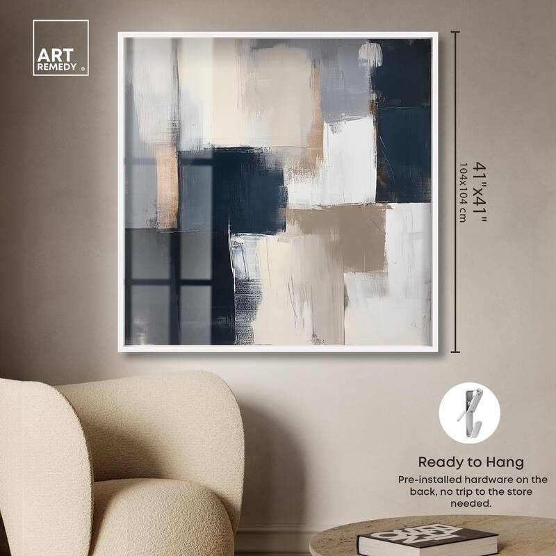 Blue Mood Depth III Shadowbox by Art Remedy