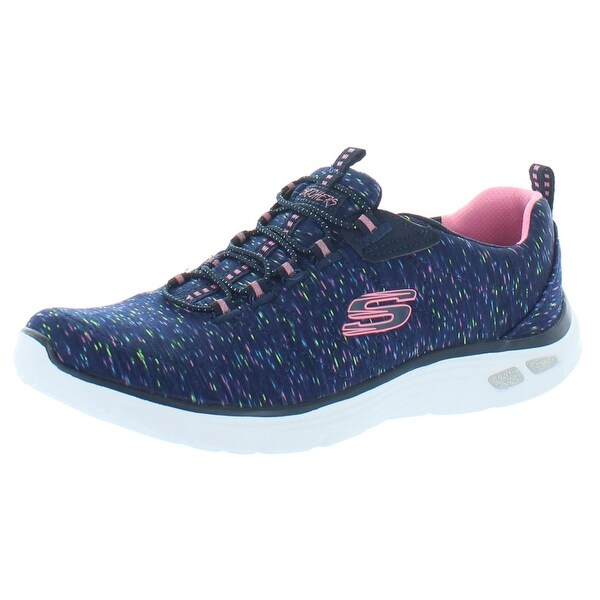 skechers navy running shoes