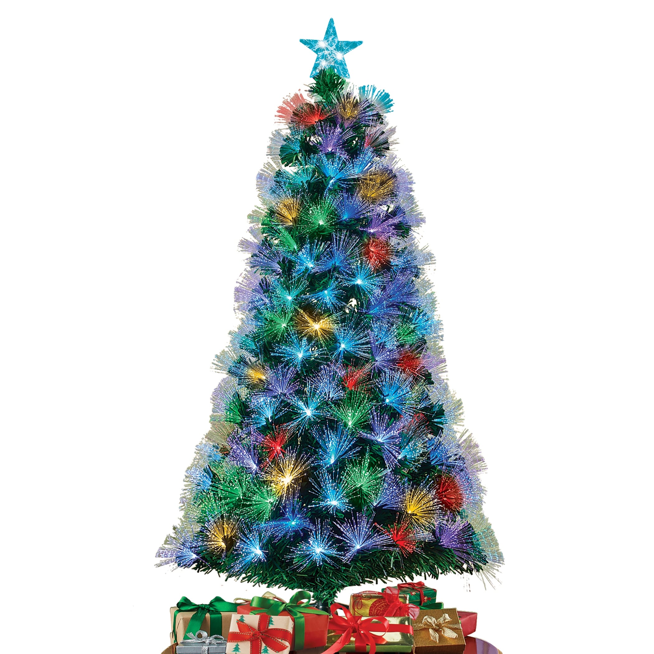 Color changing fiber optic christmas tree outlet