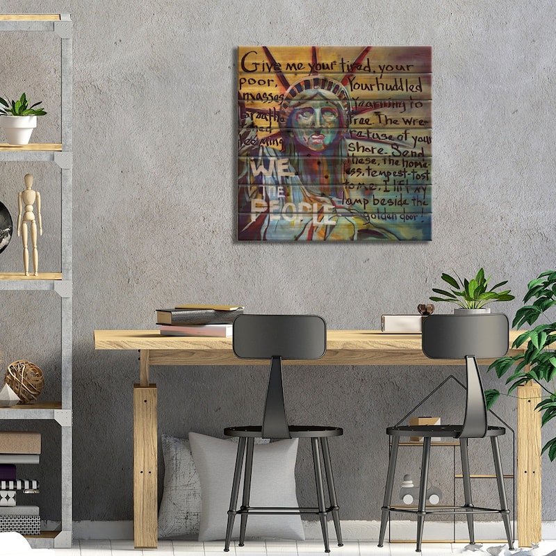 Home Print On Wood by David Hinds - Multi-Color