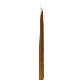 Dotted Taper Candles, Full Set of 3, Red & gold main image 1