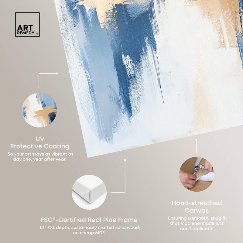 Tranquil Blue Depths II Canvas by Art Remedy, Gallery Wrapped