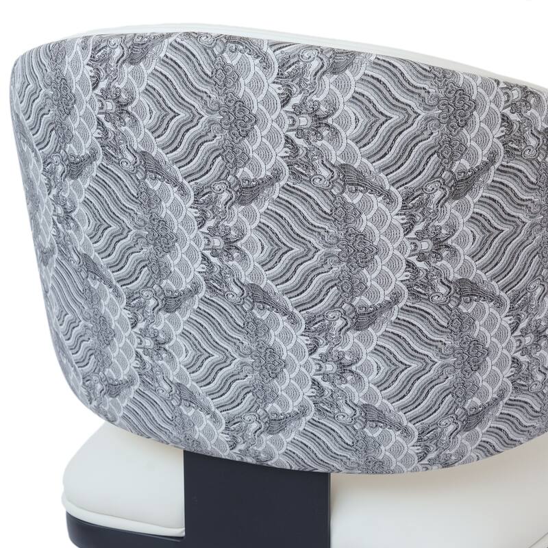 Modern Curved Back Upholstered Side Chair (Set of 2)