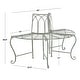preview thumbnail 43 of 41, SAFAVIEH Abia Victorian Wrought Iron 50-inch Outdoor Tree Bench. - 50 in. W x 24 in. D x 31 in. H
