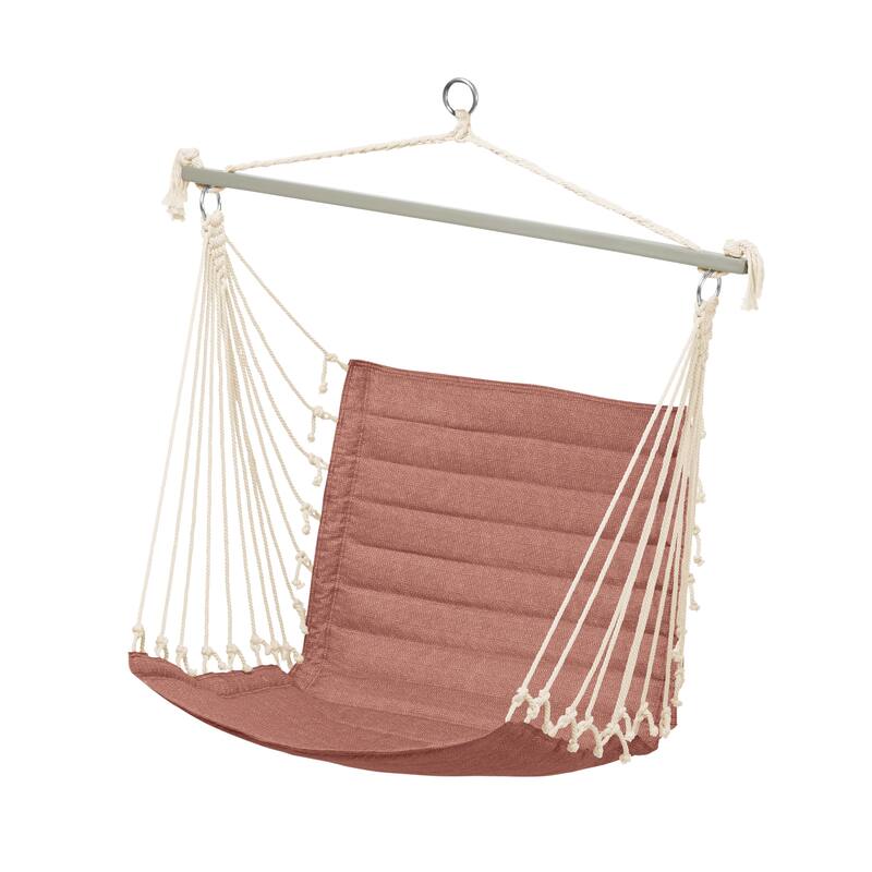 Duck Covers Weekend 27 Inch Quilted Hammock Chair - Cedarwood