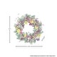 preview thumbnail 4 of 2, 24" Summer Butterfly Wreath With Butterflies