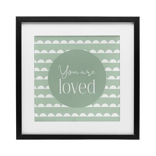 Stupell You Are Loved Affirmation Under Glass Framed Design By ...