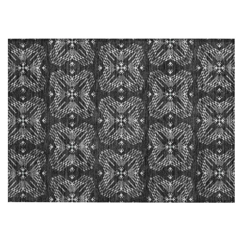 Machine Washable Indoor/ Outdoor Modern Frontenac Chantille Rug