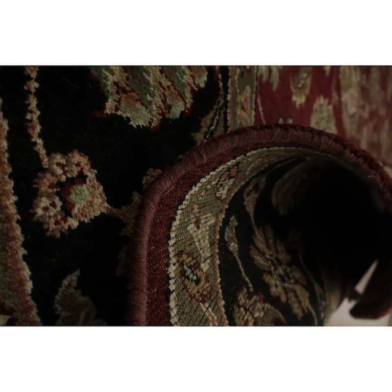 Hand Knotted Oriental 100% Wool Carpet Traditional All-Over Red Agra Area Rug - 7' 9'' X 7' 9''