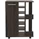 Wine Rack with 6-Bottles Holder Free Standing Wine Shelf with Cabinet ...