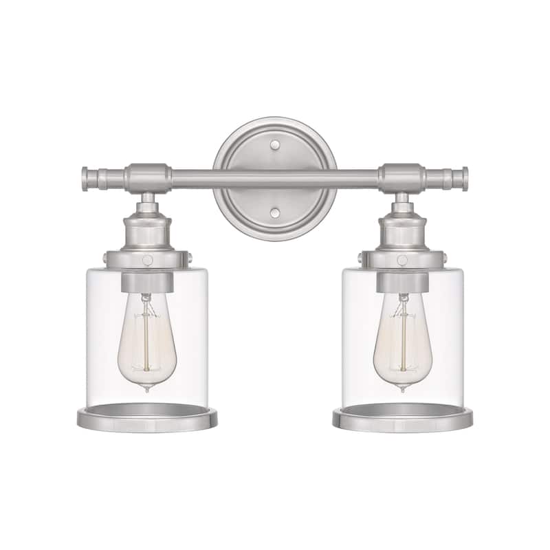 Adelyn 2-Light Brushed Nickel Bath Light