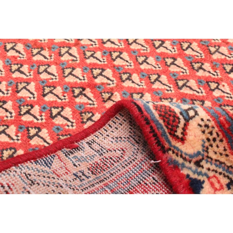 ECARPETGALLERY Hand-knotted Andelz Red Wool Rug - 3'3 x 4'9