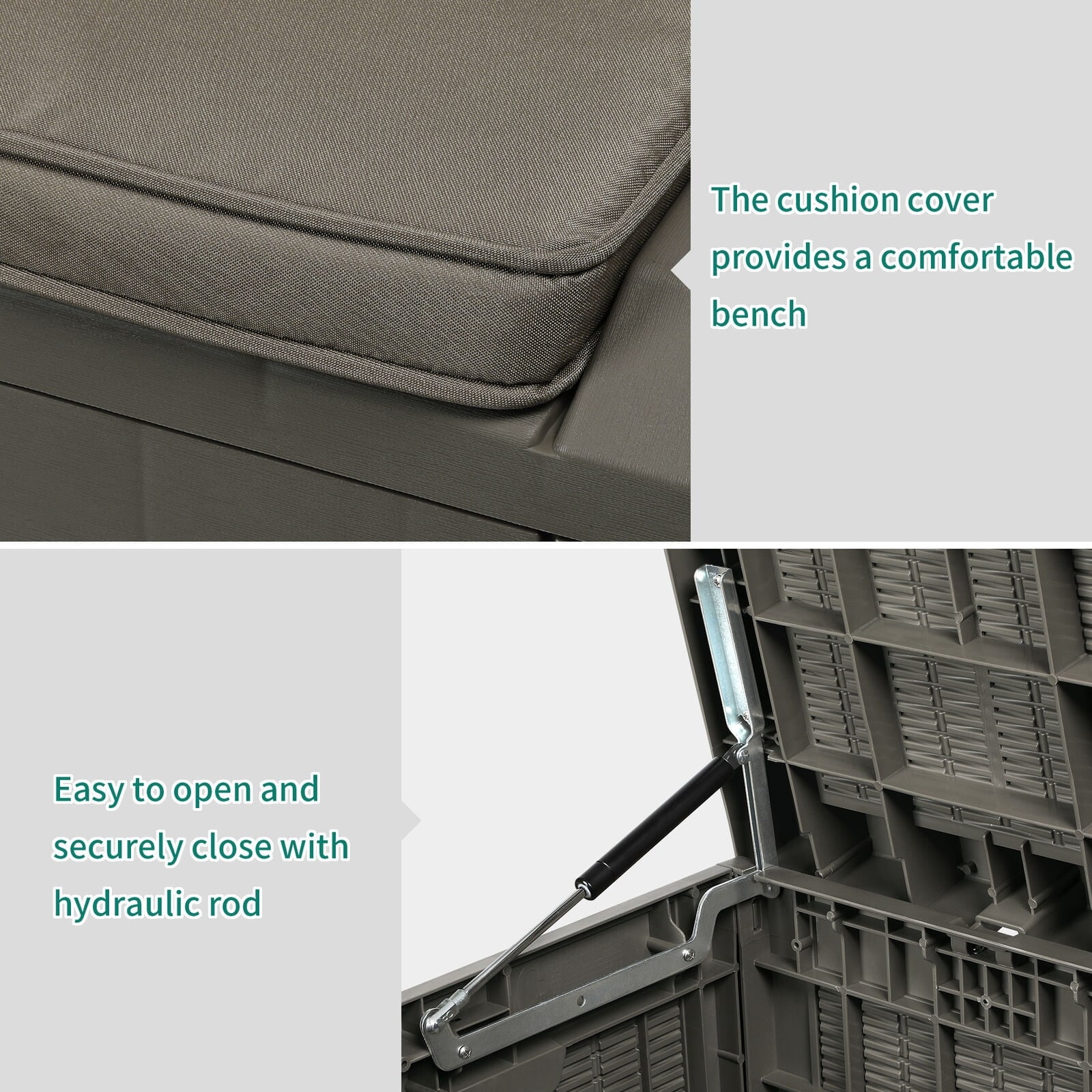 Deck box waterproof terrace garden swimming pool storage box Bed Bath