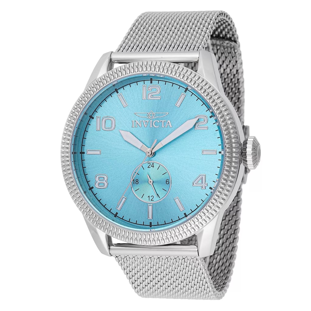 Invicta Men's 48914 Vintage Quartz VH60 Light Blue Dial Watch