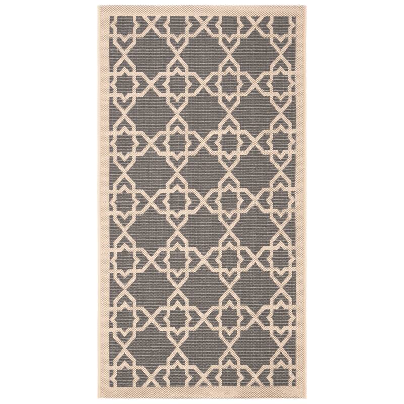 SAFAVIEH Courtyard Lawanda Trellis Indoor/ Outdoor Waterproof Patio Backyard Rug