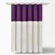 Lush Decor Two-tone Linen Button Shower Curtain