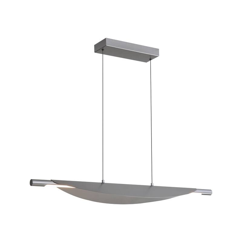 Yep by Golden Lighting Luma Integrated LED Island Light in Graphite - Silver