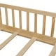 preview thumbnail 23 of 32, Twin Floor Platform Bed with Fence without Door