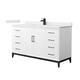 Option White / White Cultured Marble Top / Matte Black