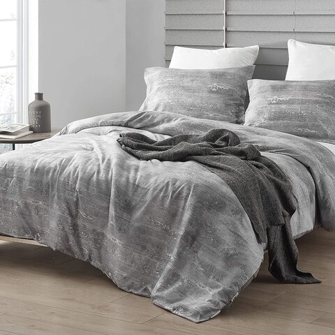 Brucht Designer Supersoft Oversized Comforter - Icelandic Crevasse - White/Gray
