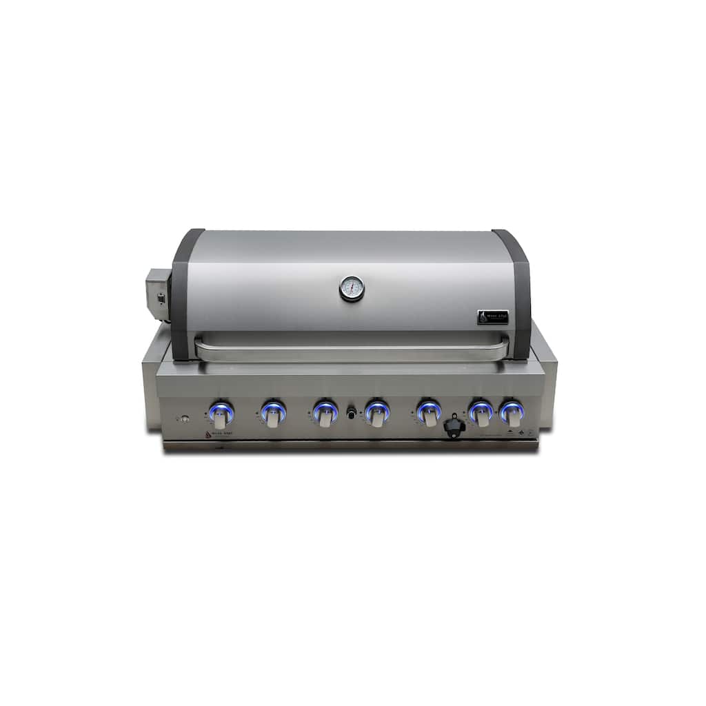 Mont Alpi MABi805 44-Inch 6-Burner 87000 BTU Built-In Liquid Propane / Natural Gas Stainless Steel Outdoor Kitchen Gas Grill