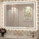 preview thumbnail 15 of 161, Large LED Bathroom mirror Tempered Glass Dimmable Anti-Fog Vanity Mirror 40x30