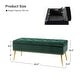 preview thumbnail 85 of 137, HULALA HOME Neptunus Modern 45.5" W Velvet Bedroom Storage Bench for End of Bed with Nailhead Trim