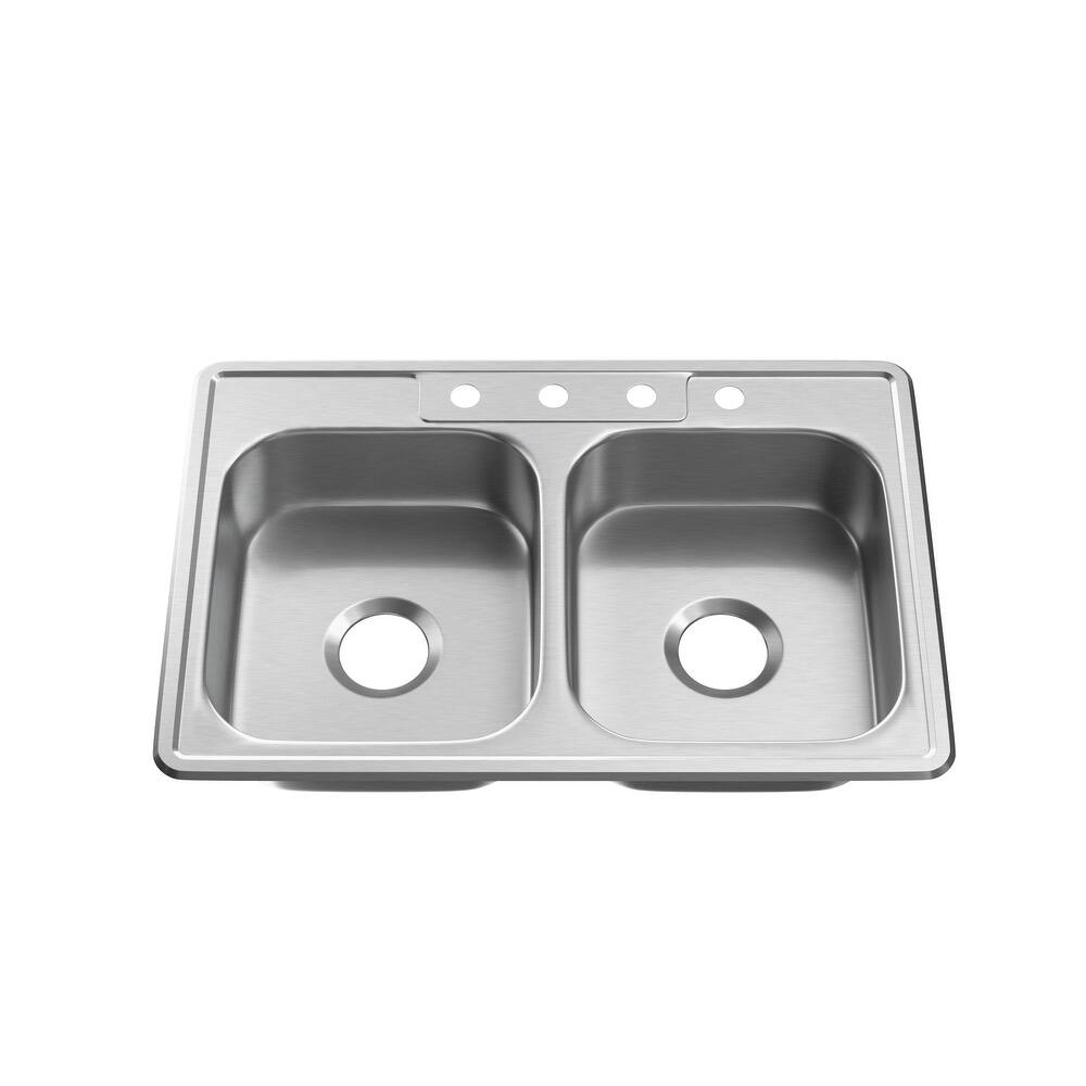 PROFLO Bealeton 32-15/16" Drop In Double Basin Stainless Steel Kitchen