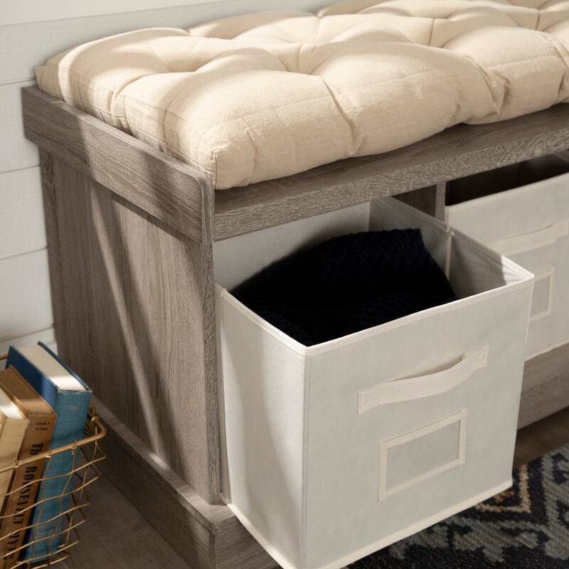 Middlebrook Paradise Hill Storage Bench with Cushion